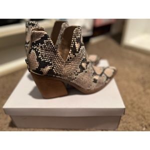Steve Madden snakeskin booties